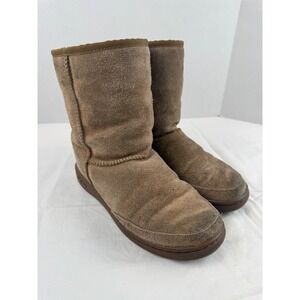UGG Australia Classic Short Boots Chestnut Suede Shearling Lined M5 L6 Brown